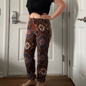 Ambiance Apparel High-Waisted Patterned Pants